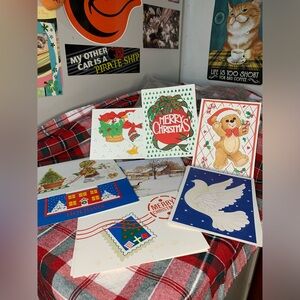 ❌Vintage Holiday Cards and Punch Outs